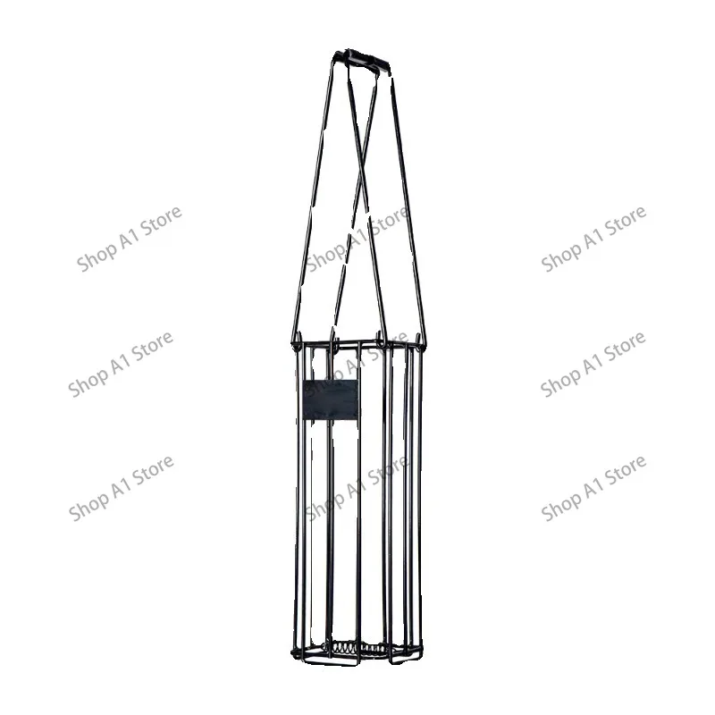 Telescopic Retractable Tennis Ball Picker, Portable Down Press Tennis Ball Collector Hopper for Tennis Training