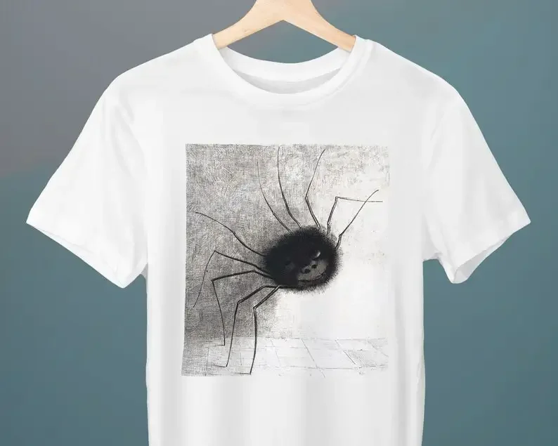 

The Smiling Spider, Odilon Redon, Unisex T-Shirt, Halloween T-Shirt, Art T-Shirt, Gothic
