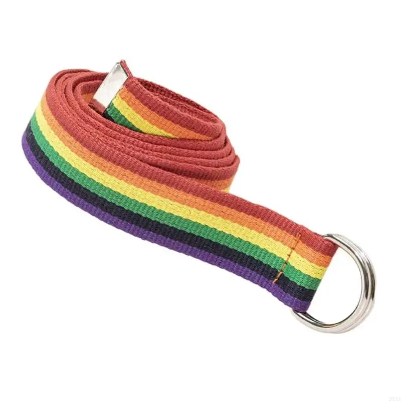 DXAA delicate regenboog taille keten voor kledingstadium dansen voor vrouwelijke meisjes brede riem