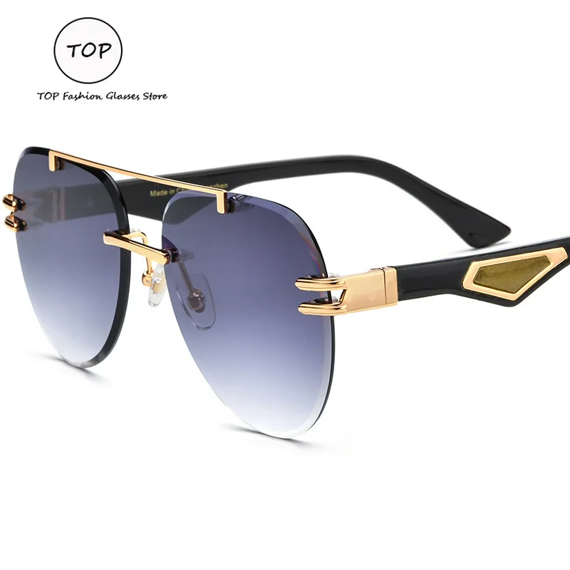 

2025 Horn Women's Sunglasses Personalized Luxury Custom White Horn Leg High Quality UV400 Pilot Men's Sunglasses