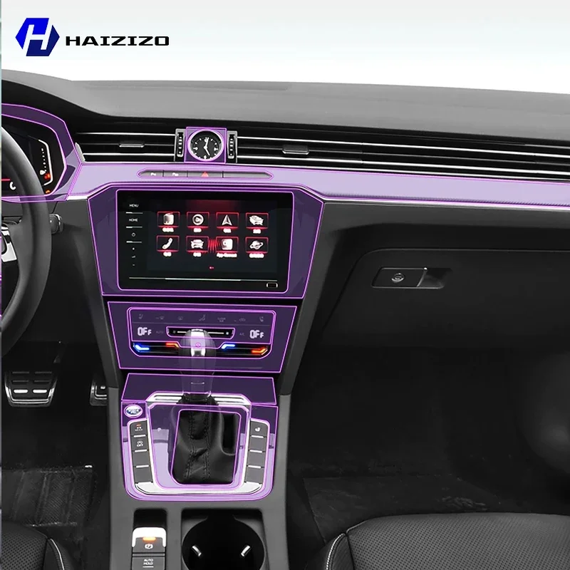 For Volkswagen Arteon 2020-2025 Car interior center console protective sticker interior decorative strip TPU protective sticker