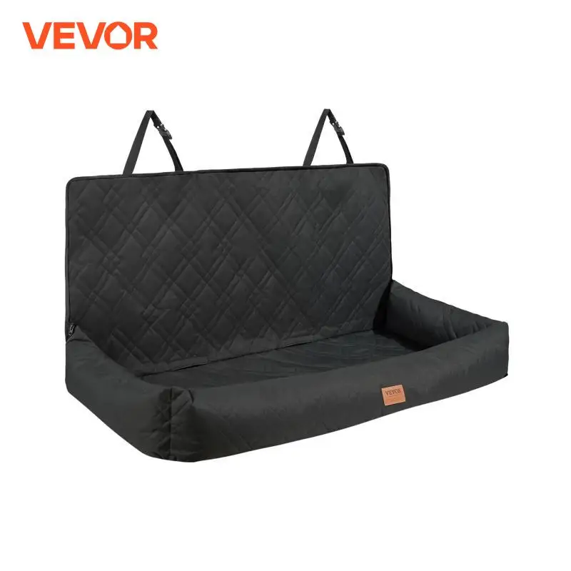 VEVOR Dog Car Seat Waterproof Dog Booster Seat Pet Car Seat with Clip-On Safety Leash PP Cotton Car Bed for Medium & Large Dog