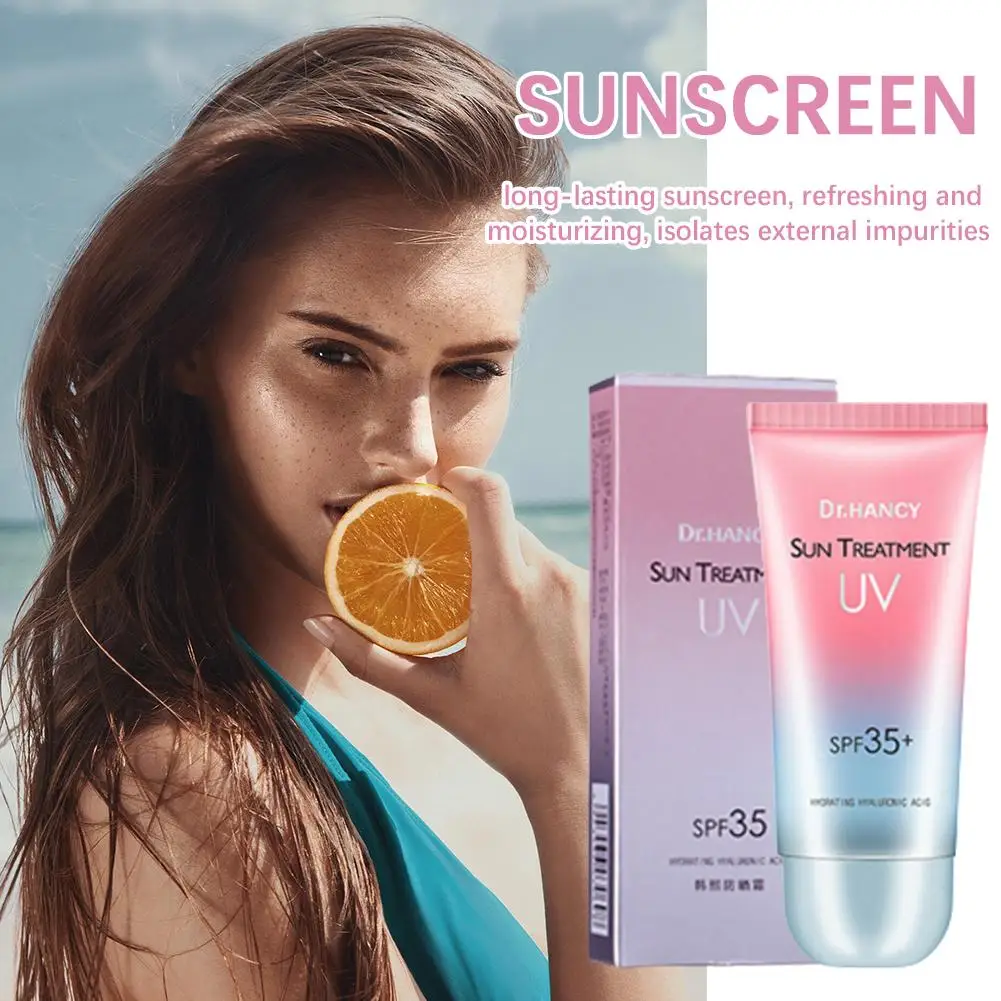 50g Whitening Cream Sunscreen Protector Facial Solar Isolation Blocker Sun Spf50 Lotion Bleaching Cream Moisturizer L1V9