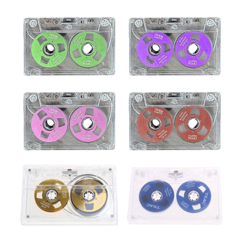 Double Sided Metal Cassette Tape Blank Recording Tape Player Empty Tapes for 50 Minutes of Clear Music Sound Recording