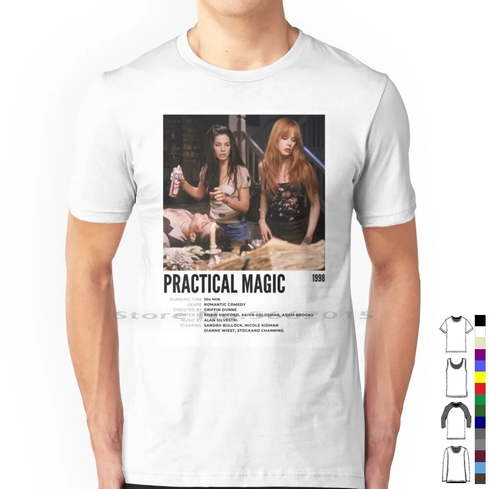 Practical Magic 1998 T Shirt 100% Cotton Practical Magic Halloween Romcom Romantic Comedy Sandra Bullock Stockard Channing