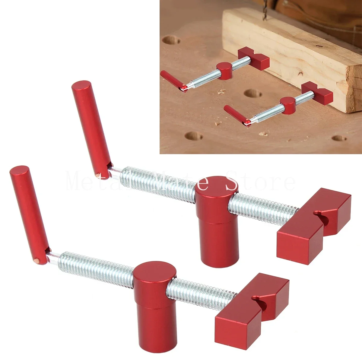 

Woodworking Bench Dog Brake Inserts Workbench Fast Fixed Clip Clamp Aluminium Fixture Vise for 20mm Desktop Hole Carpenter Tools