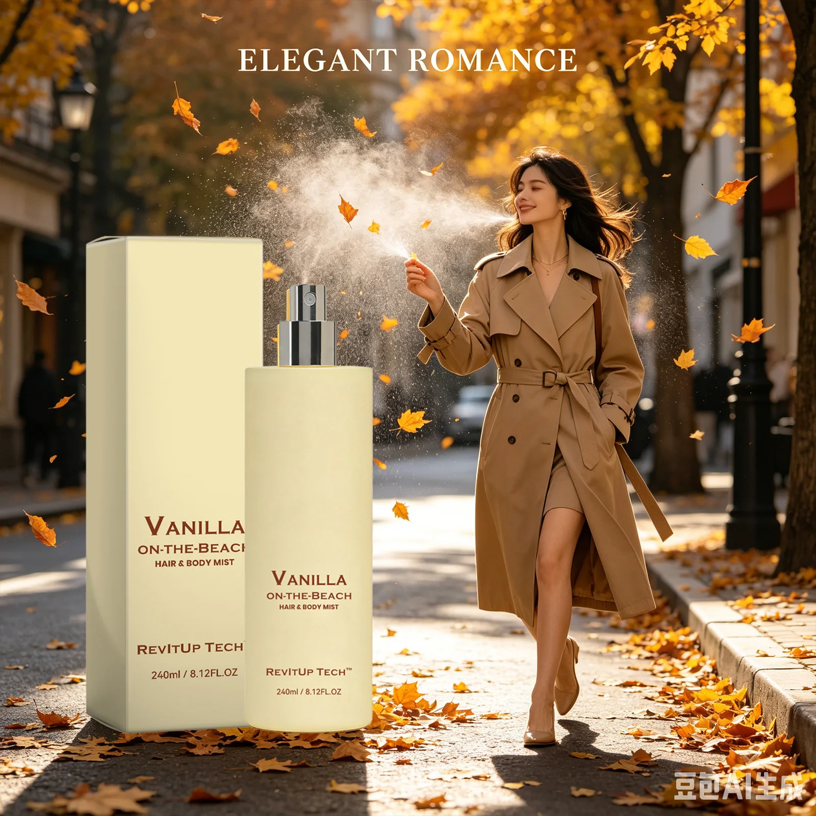 Perfume Fragrance Hair Spray - Vanilla Hair & Body Mist Moisturizing