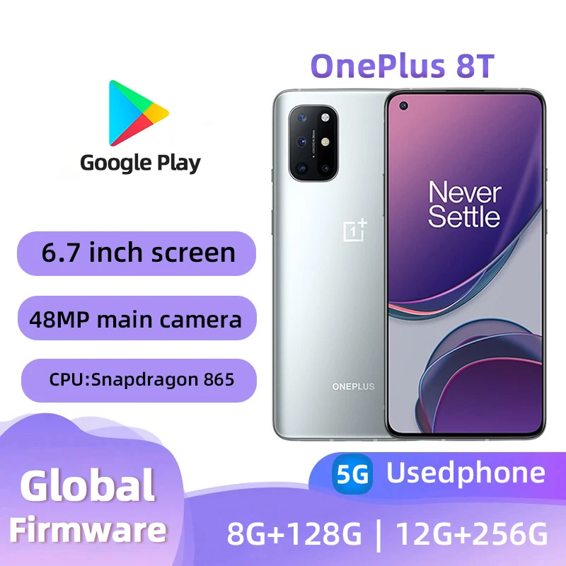 Oneplus 8T Mobile Phone 5G 12GB RAM 256GB LTE 6.51