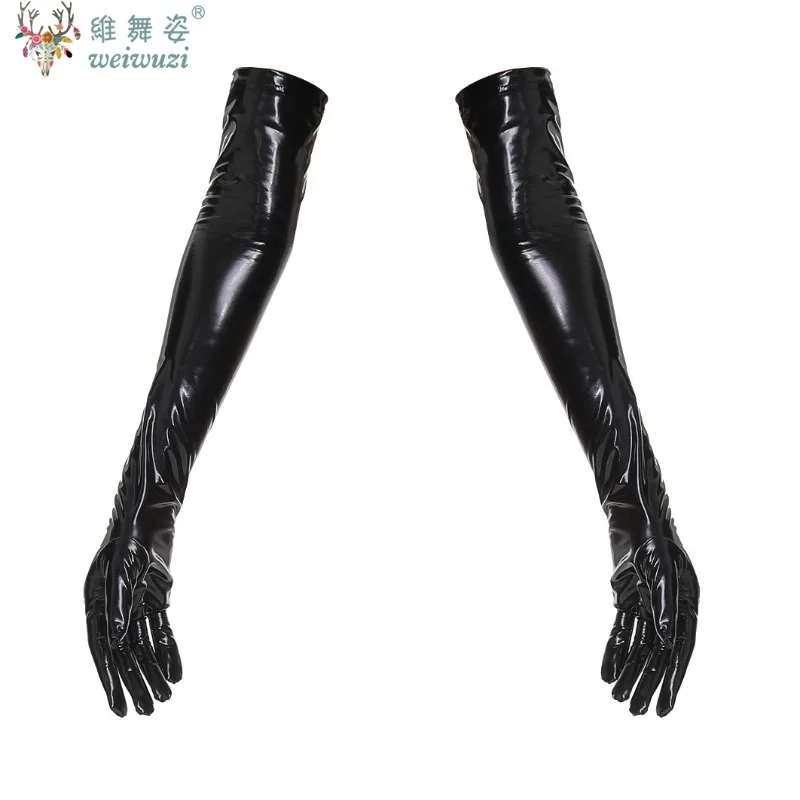 

Sexy Adult Women Gloves PU Leather Tight High Elastic Long Dancing Gloves NightClub Club Party Accessories Happy Punk Rock Fancy