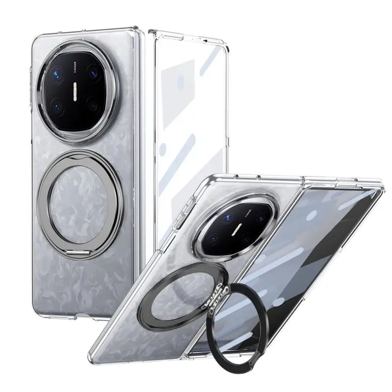 

Чехол-подставка с магнитным кронштейном Magsafe 360 для Huawei Mate X6 X5 X3, чехол с пленкой из закаленного стекла, роскошный чехол Mate XT