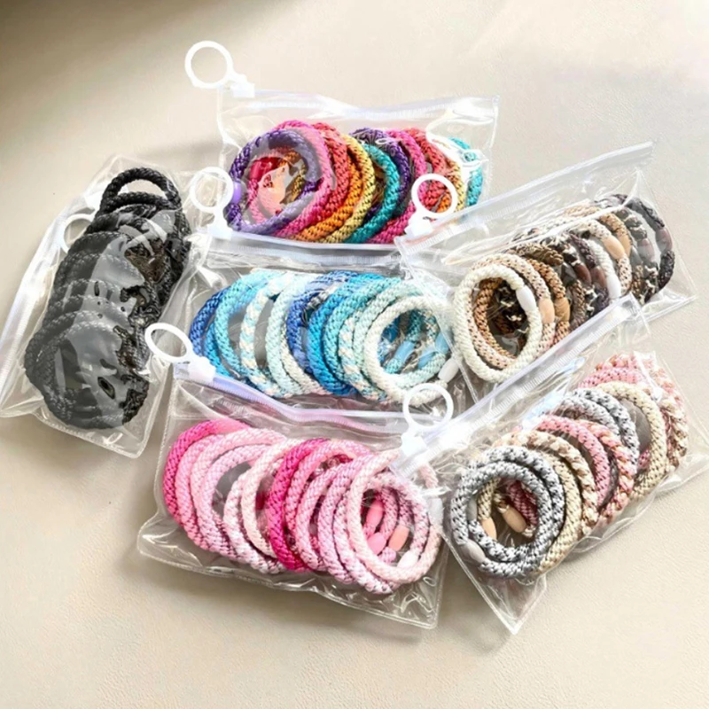 12Pcs Hair Tie Bracelet,Hair Ties For Women Men,Ponytail Holders For Thick Hair,Strong Stretchy No Damage No Crease Hair Bands