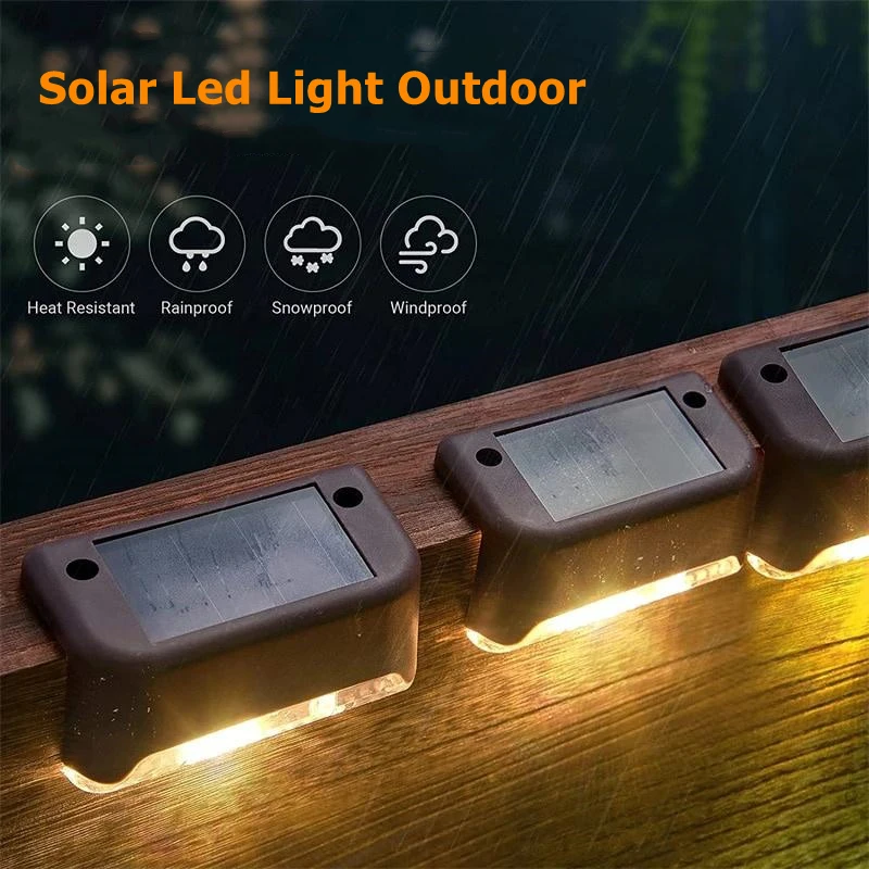 

Solar Light Outdoor Led Lamp Solar Power Garden Light Waterproof for Patio Stair Garden Fence Decoration