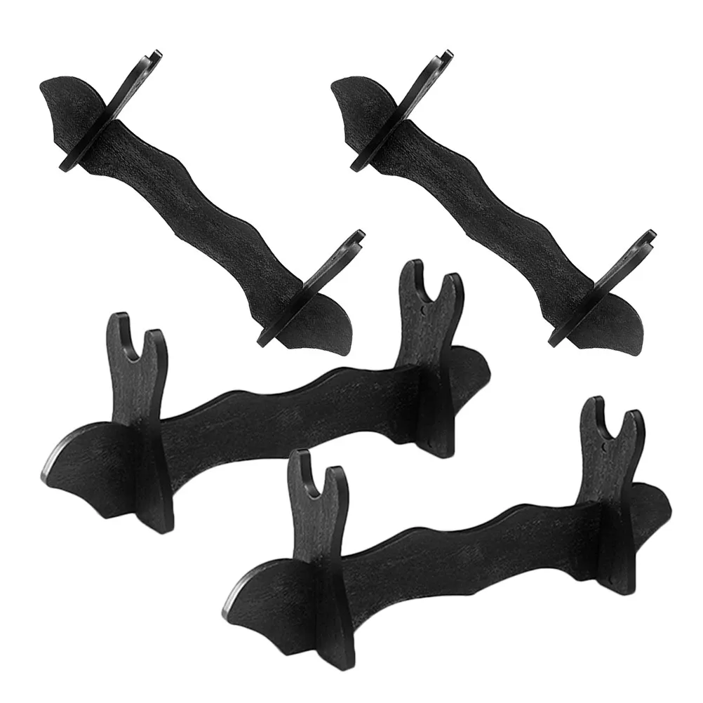 4Pcs Display Holder Sturdy Plastic Desktop Stand for Flute Stick Collection Decorative Home Rack Table Swords Holder