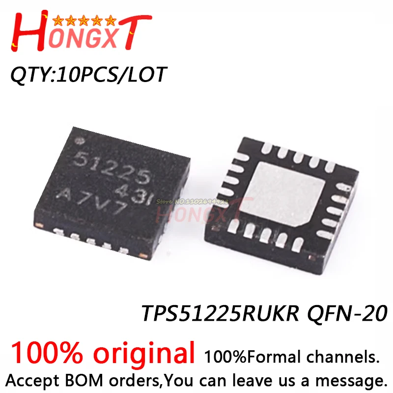 10PCS 100% NEW TPS51225RUKR QFN-20.