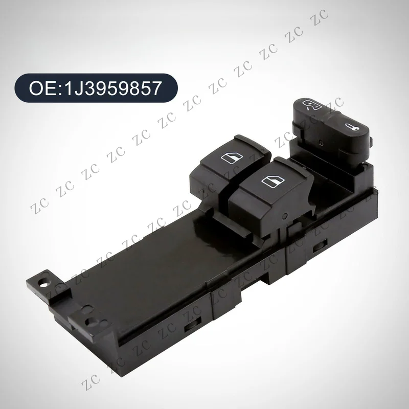 S+ Front Left Master Window Switch For 2-Door 99-06 VW Golf GTI Skoda 1J3959857