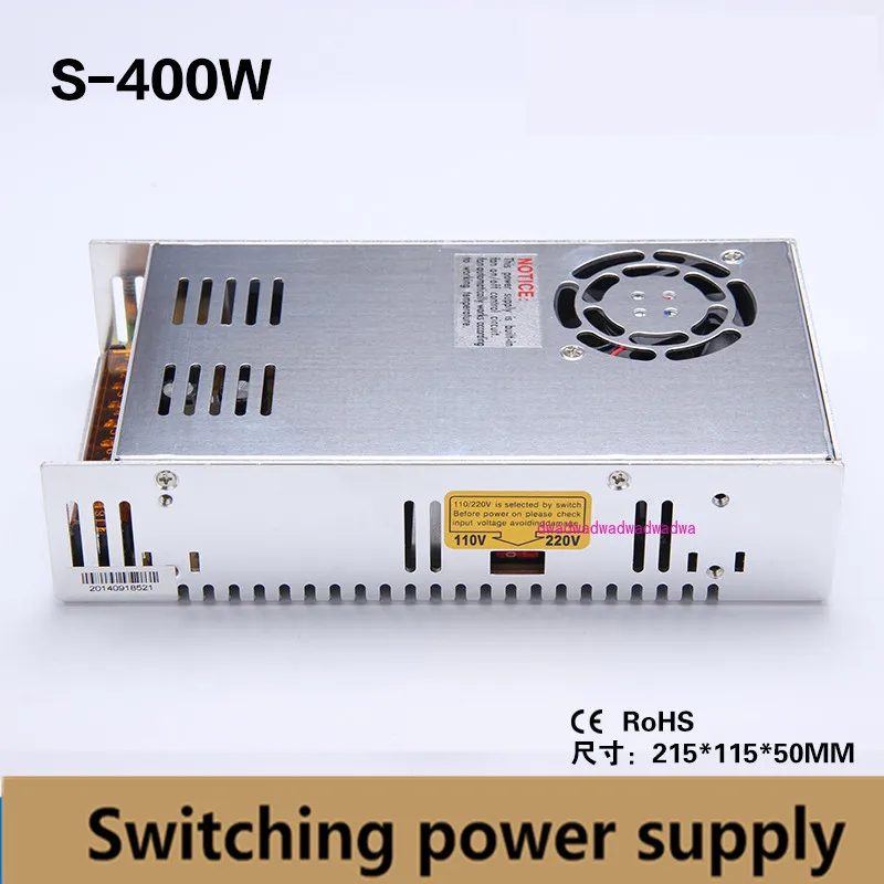 400W 36V 11A Single Output Switching power supply driver for CCTV camera LED Strip light Industrym CNC INPUT 110/220V (S-400-36)