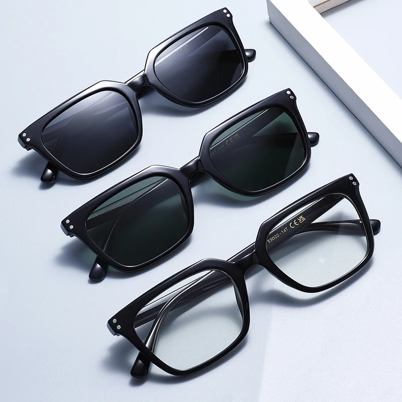 

New Polarized Square Frame Anti-blue Light Sunglasses Classic Casual Sports Fashion Sunglasses