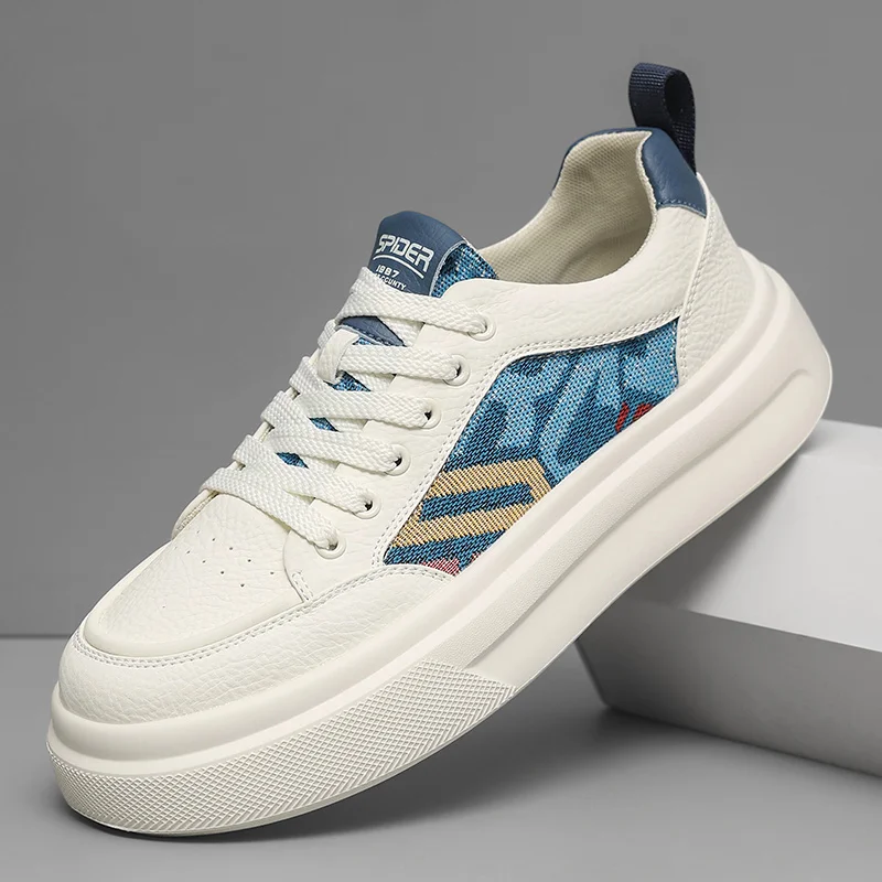 

Men's light casual shoes four seasons breathable soft-sole non-slip outdoor walking shoes fashion versatile sports board shoes