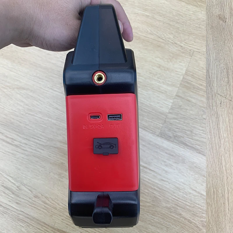 

2026 Latest Portable 12V 8000mAh Car Jump-Starter with Emergency Power Supply Digital DC12V Pump 3-140psi Car Compressor Pump