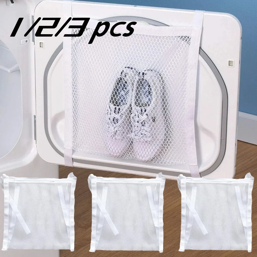 1/2/3 Pcs Sneaker Washing Machine Bag Mesh Washing Bag,Portable Laundry Dryering Net Bags for Shoes,Dryer Door Shoe Net Bag