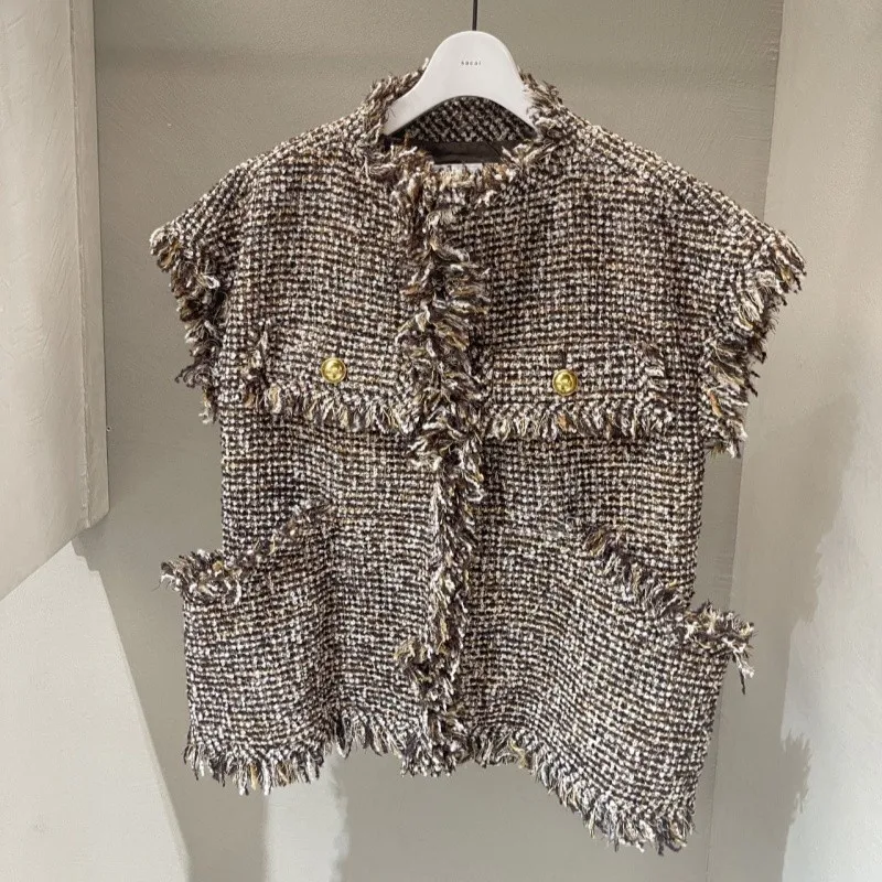 

25 Early Autumn New Short Jacket Loose Vest Slimming Sleeveless Top Women Fashion vest women