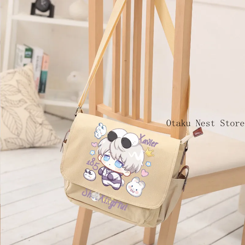 Game Love and Deepspace  Anime Cos Xavier Unisex Cartoon Print Cosplay Commute and Leisure Shoulder Bag Prezzie