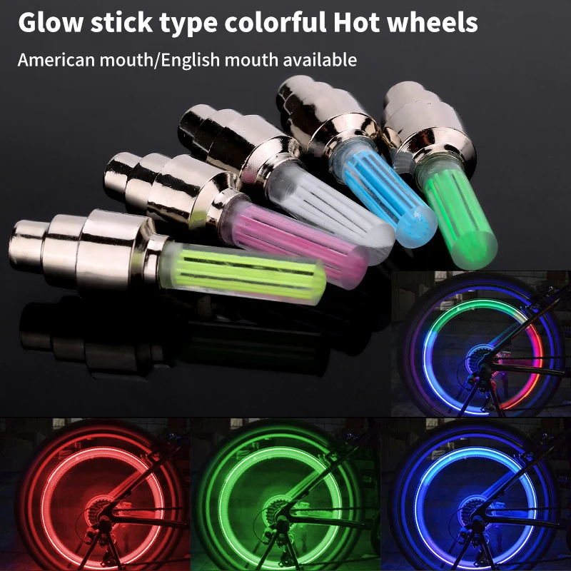 1 Pcs Bicycle Lights Motion Sensor LED Lights With Batteries For Road Mountain Bike Tyre Tire Valve Cap Bicycle Accessories