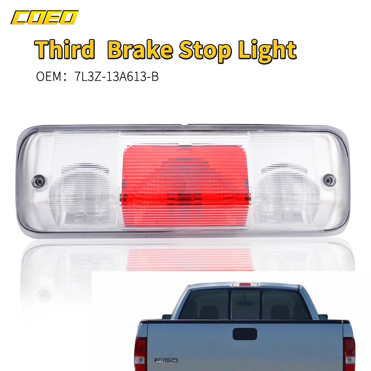 

Third Brake Light 3RD Tail Stop Cargo Light Additional 7L3Z13A613B For Ford F150 Explorer 2004 2005 2006 2007 2008