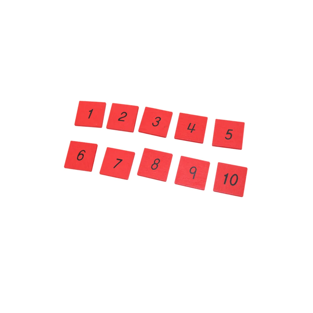 Montessori Czerwono-Niebieskie Pręty z Puzzle Numerowymi i Pudełkiem Drewniane Zabawki Edukacyjne Gra w Liczenia dla Dzieci Zabawki Matematyczne