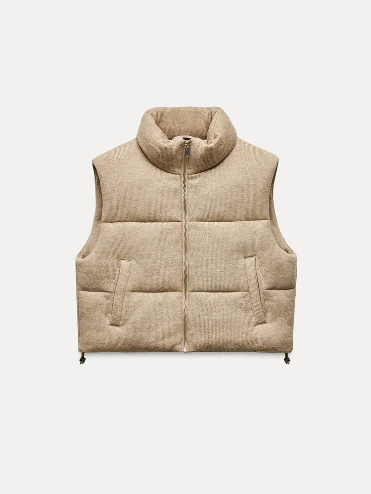 Modna, uniwersalna, ciepła kamizelka bawełniana, nowość na zimę 2024, dzianinowa, termiczna odzież damska, idealna do dojazdów do pracy, gruba...