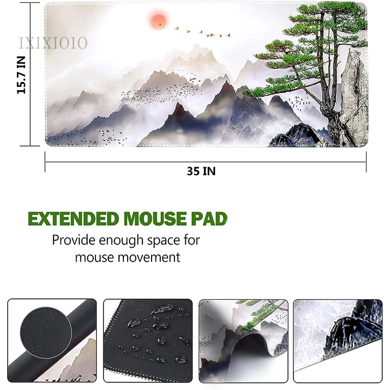 Mountain Aesthetics Mouse Pad Gamer XL Home Large Mousepad XXL Playmat Office Non-Slip Soft Carpet Computer Mouse Mats Mice Pad