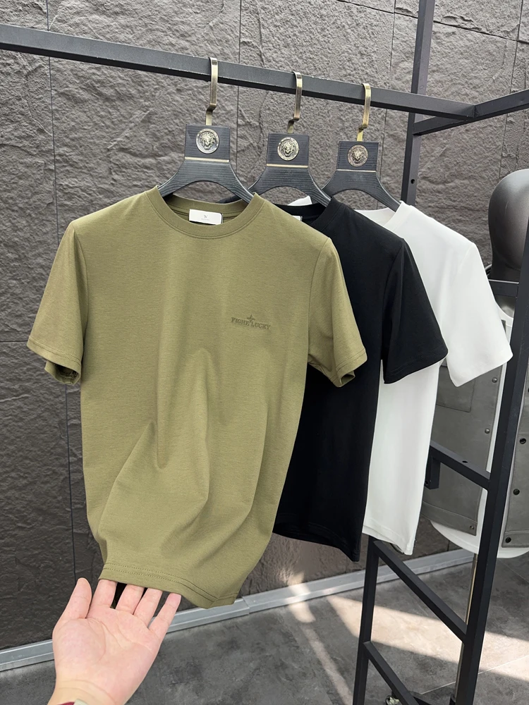 

Мужская модная круглая футболка Svip с вышивкой Cool Feeling, дышащая повседневная летняя футболка ort Sve, молодежный завод