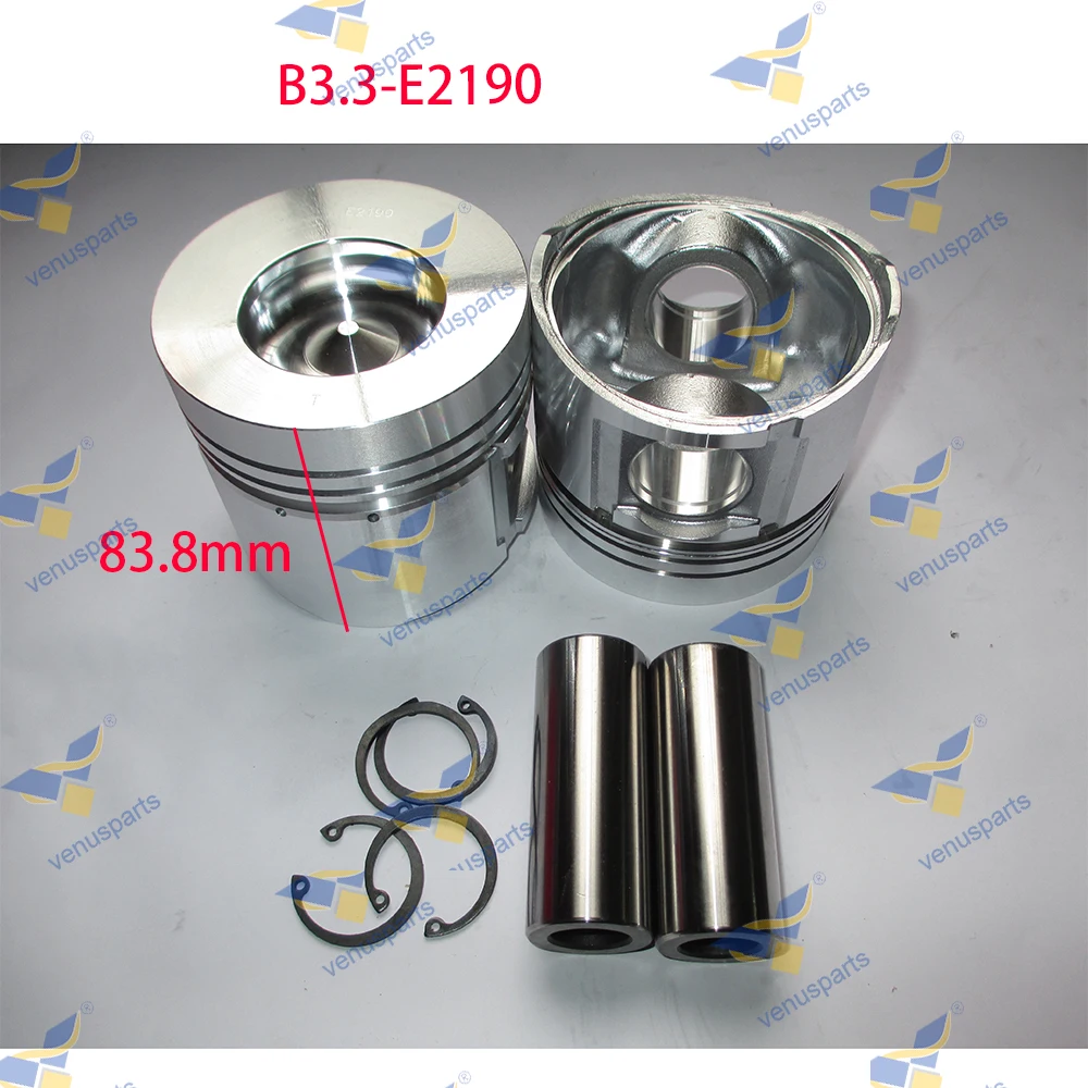 4PCS B3.3 Overhaul Piston RING Rebuild Kit For Cummins Piston Engine Parts 95*2+2+4mm STD E2170 E2190 E2141