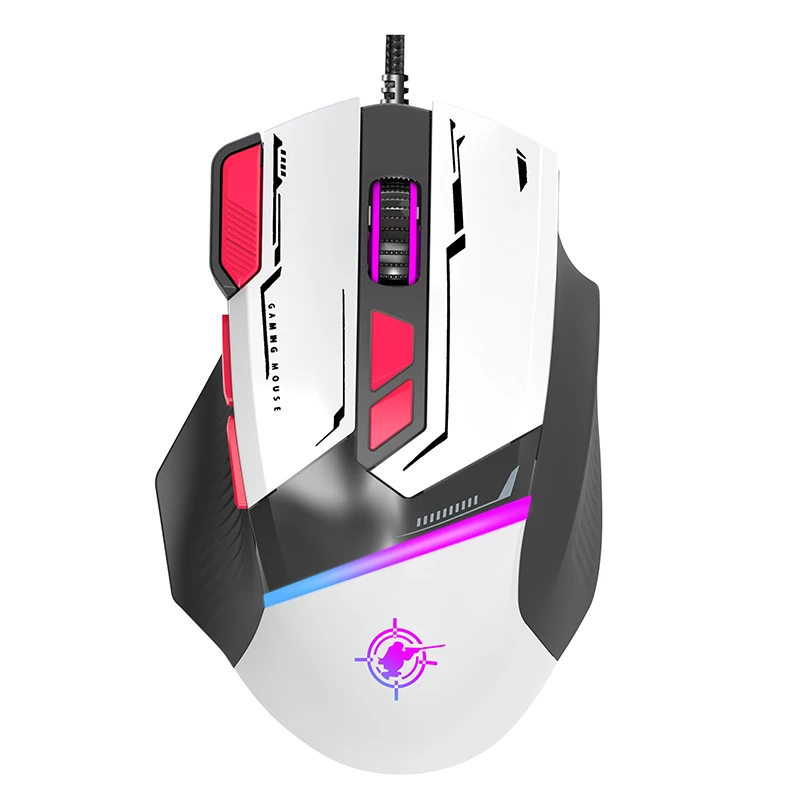 

Dropshipping 8D Optical Wired Programmable Gaming Mouse 7200 DPI USB Cable RGB Game Mouse