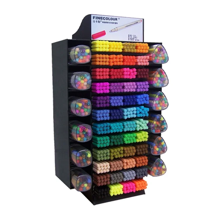 Finecolour EF300 Best type of 48 colours sketch marker pen color sketch pen set with display rack