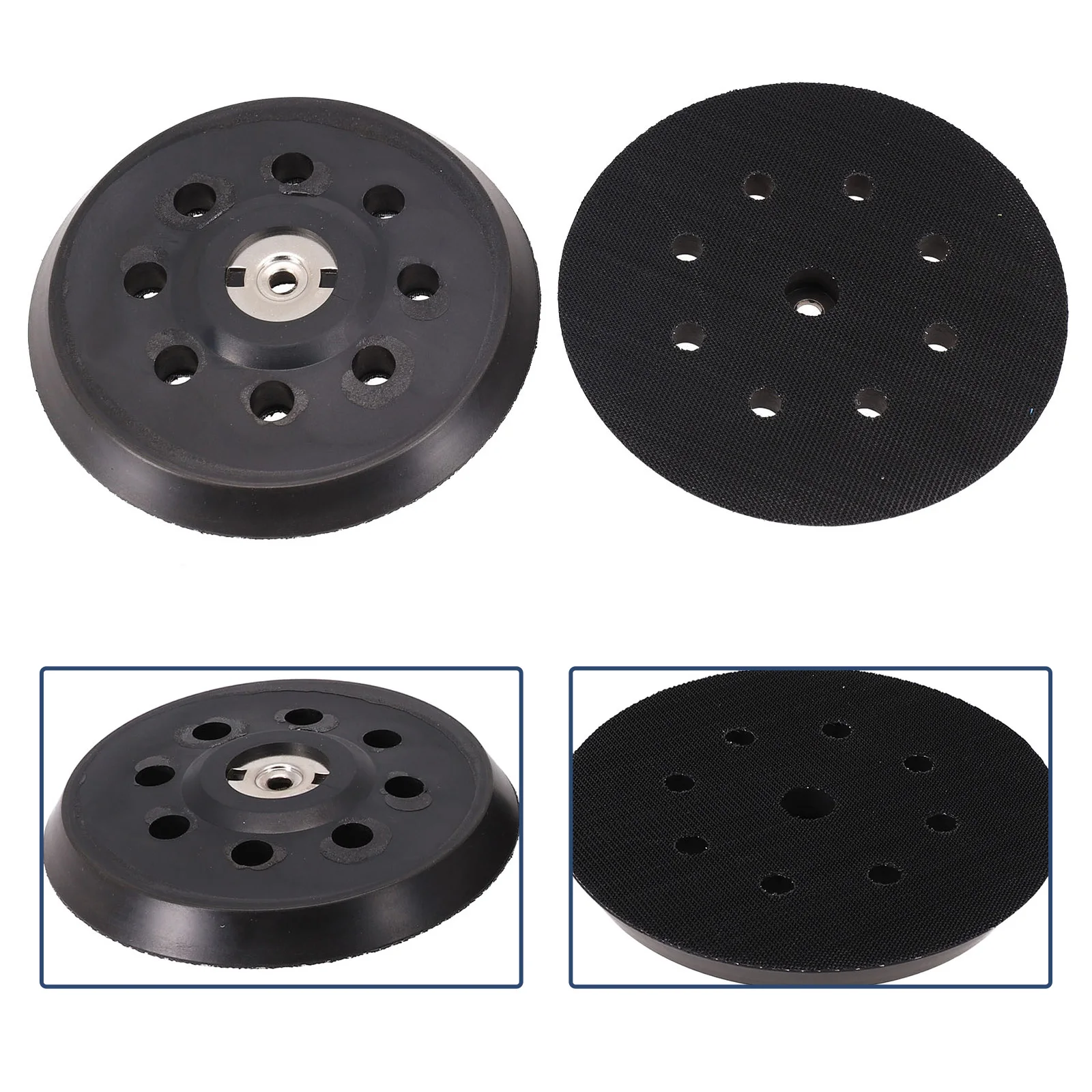 Tool Parts Sanding Pad Pad Replacement Polishing Disc 13mm 5 Inch/125mm Plastic+PU For Metabo SXE 325 Intec 425