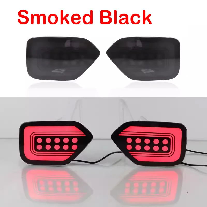 For Subaru XV 2018 2019 2020 2021 2022 2023 3-in-1 Functions 12V LED Rear Bumper Light Brake Light Dynamic Turn Signal Reflector