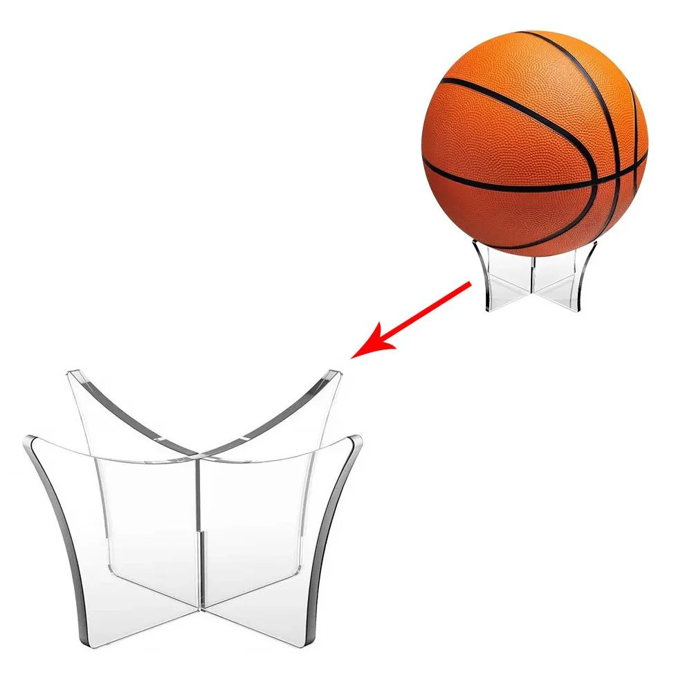 

1 шт. держатель для мяча, подставка для футбола, регби, боулинга, акриловые подставки для мячей, стеллажи для хранения спортивных мячей