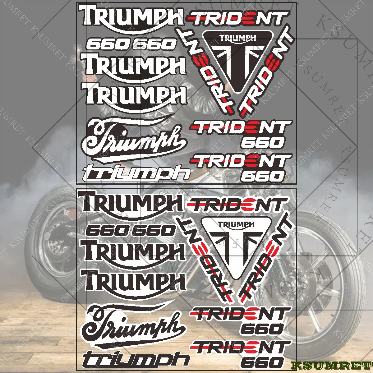 For Triumph Trident 660 Sticker Motorcycle Stickers Trident 660 2025 Decal Logo Exhaust Tank Accessories Emblem