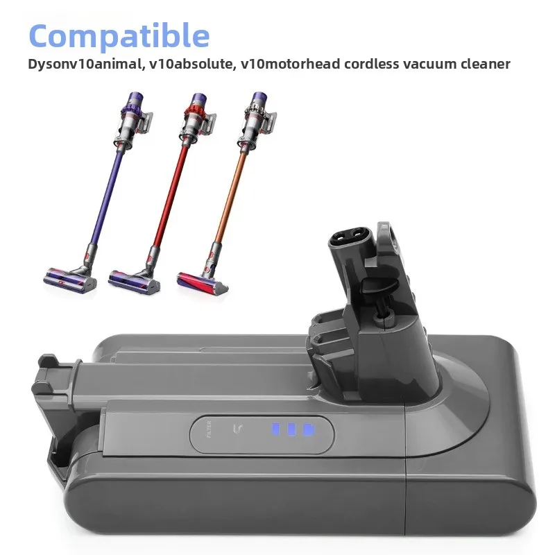 High-Quality New 4000mAh 25.2V SV12 Li-Ion Battery for Dyson V10 Handheld Vacuum Cleaner Rechargeable Battery Fast Shipping