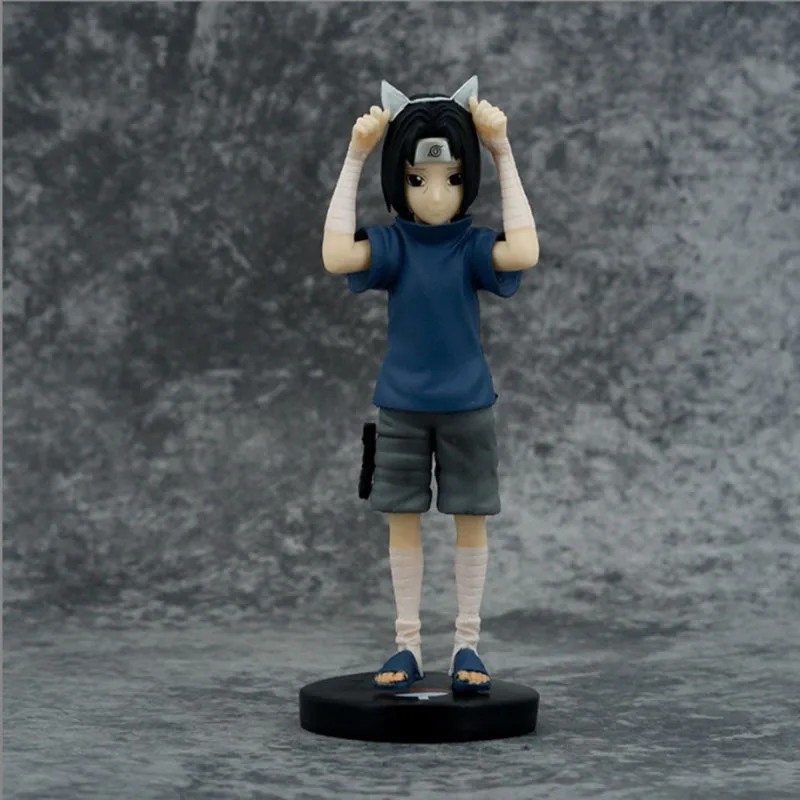 Figuras de acción de Anime de Naruto, Uchiha Itachi, orejas de gato, miembro Akatsuki, colección de muñecas de PVC, juguetes para niños, regalos