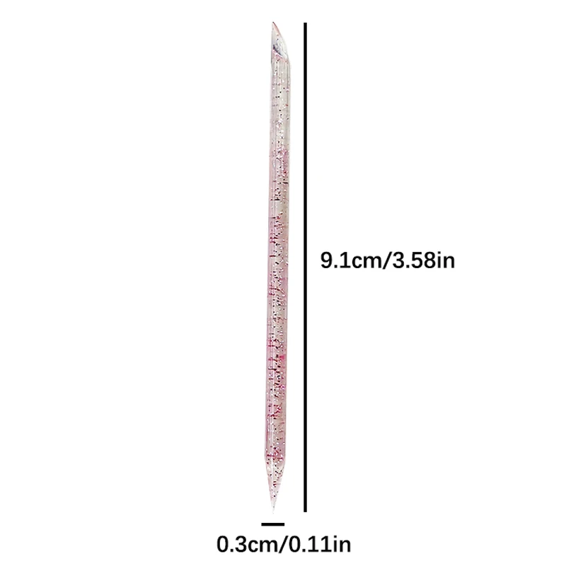 50PCS Crystal Rod Nail Stick Premium Cuticles Pushers Remover Nail Art Manicures Pointing Drill Rod Glue Removal Tool