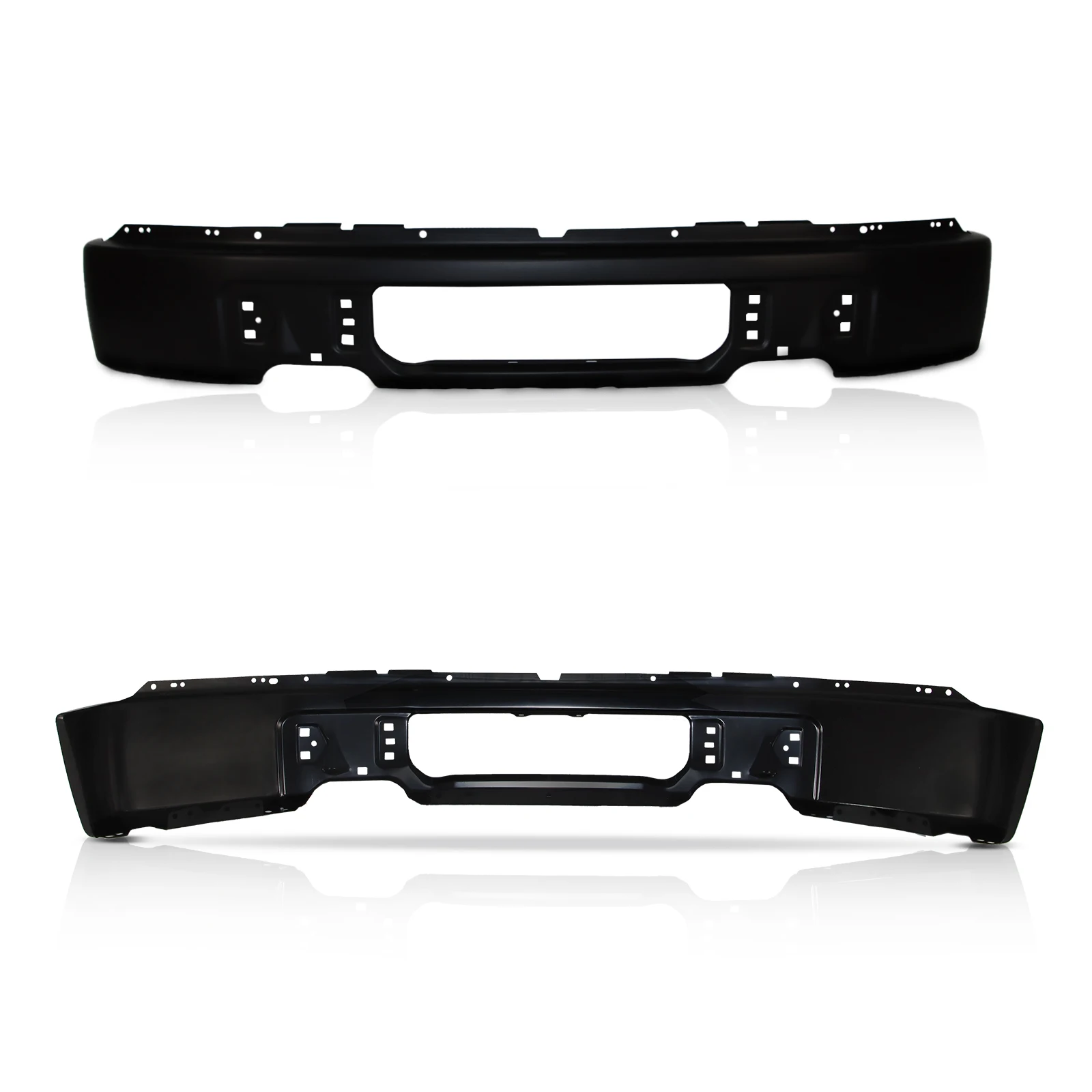

Primered - Steel Front Bumper Face Bar for 2009-2014 Ford F150 Pickup w/o Fog