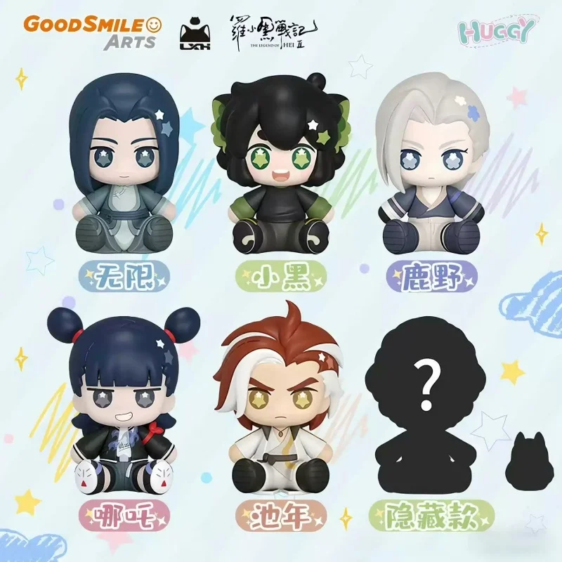 Authentic Gsc Huggy The Legend Of Hei Luo Xiaohei Nezha Refrigerator Sticker Q Edition Handmade Office Desktop Decoration Gift