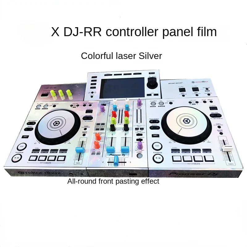 XDJ-RR skin controller DJ disc printer panel protective sticker film Laser dazzling silver skin