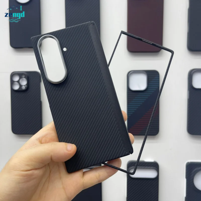

​ Чехол с магнитной откидной петлей для Samsung Galaxy Z Fold 7, ультратонкое арамидное волокно из углеродного волокна