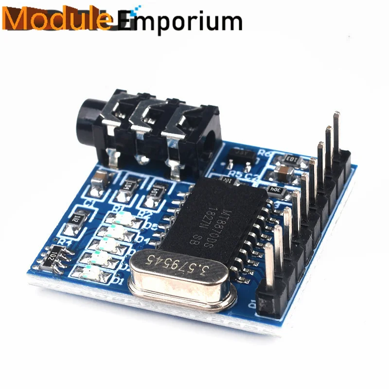 1PCS MT8870 DTMF Voice Decoding Module Phone Module Speech Decoding Voice Board Module LED Indicators With Pins