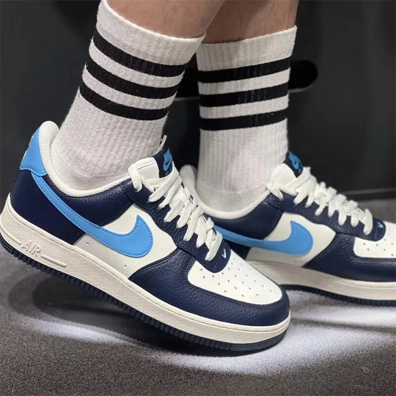 รองเท้าผู้ชาย Nike 2024 ฤดูใบไม้ร่วง AF1 Air Force One All-Match แนวโน้มนักเรียนสบายรองเท้าผ้าใบ Low TOP BOARD รองเท้า HJ9291-478