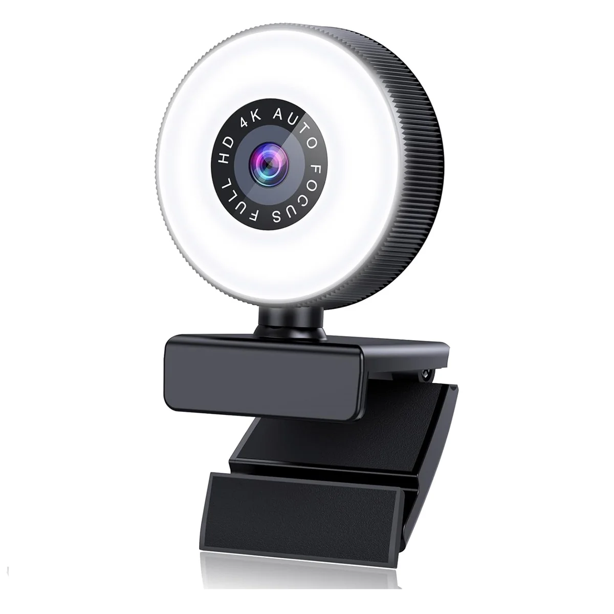 CMB-p4K HD Autofocus Webcam with Microphone, Adjustable Light Computer Camera USB Webcam for Laptop Desktop Video