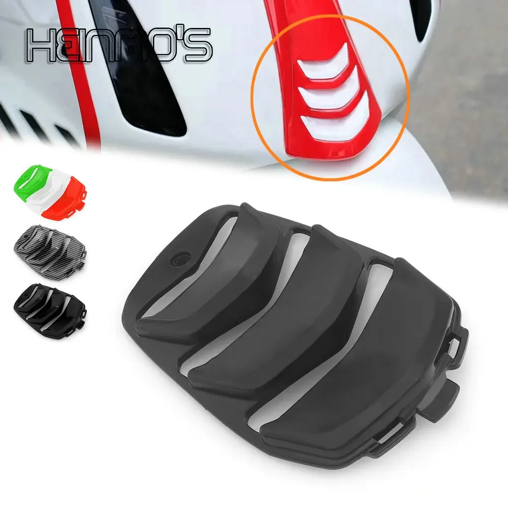 Motorcycle Horn Cover Inlay Tie Grill Cover ABS Fairing For Vespa S125 I-GET 2023 2024 Accessories